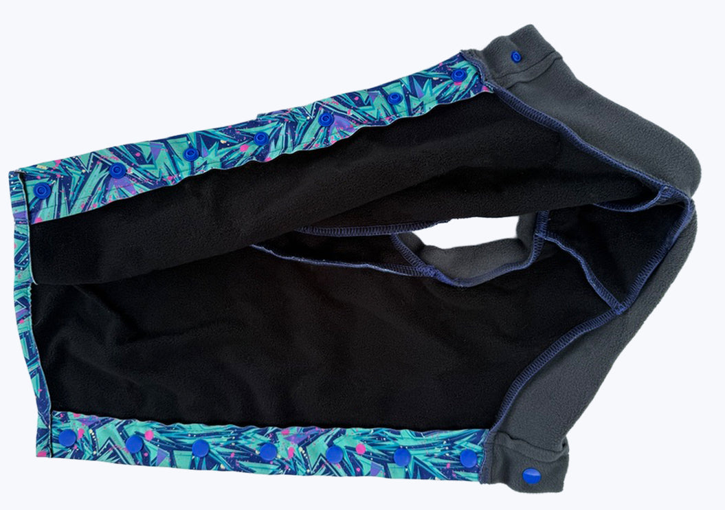 Splash McTog - Microfleece Waterproof Dog Coat - Step In Poppers