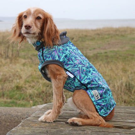 Splash McTog - Microfleece Waterproof Dog Coat - Step In Poppers