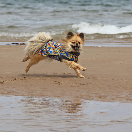 Vibe McTog - Waterproof Microfleece Dog Coat - Back Poppers