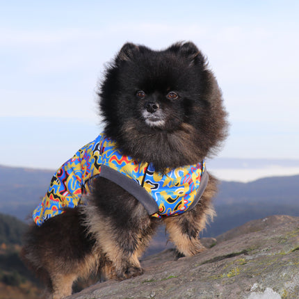 Vibe McTog - Waterproof Microfleece Dog Coat - Back Poppers