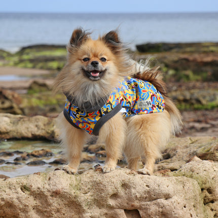 Vibe McTog - Waterproof Microfleece Dog Coat - Back Poppers