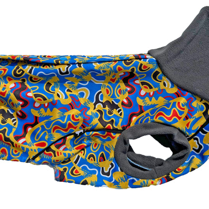 Vibe McTog - Waterproof Microfleece Dog Coat - Back Poppers