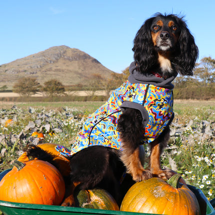 Vibe McTog - Waterproof Microfleece Dog Coat - Back Poppers