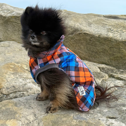 Glenndarcy McTog waterproof dog coat with chest and tummy coverage