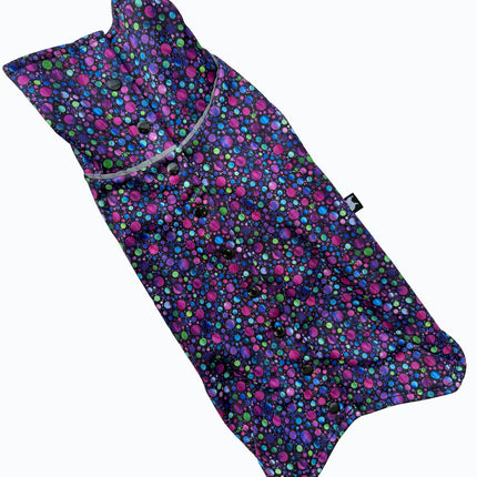 Bubblicious waterproof dog coat for rainy walks wet grass and muddy adventures