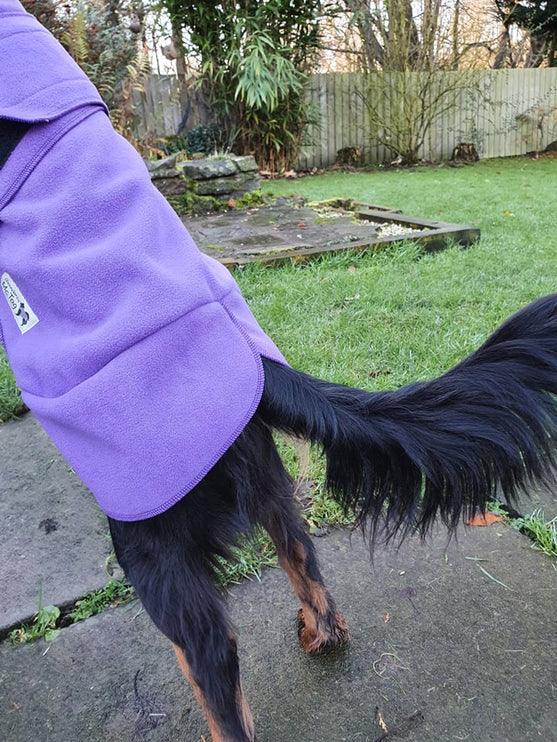 The Purple One McTog - Microfleece Waterproof Dog Jumper - Over / Under Style