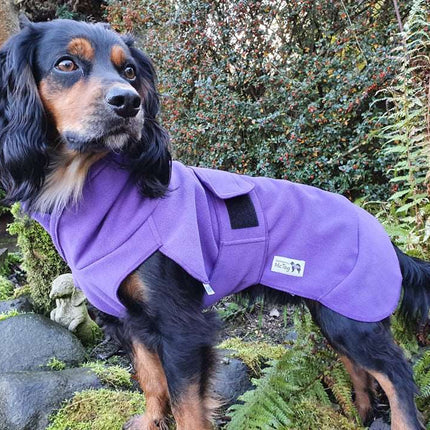 The Purple One! Waterproof Microfleece McTog Dog Jumper - Over / Under Style