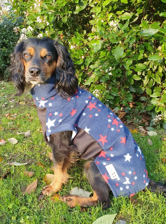 Sparkle McTog - Polar Fleece - Waterproof Panel Dog Jumper