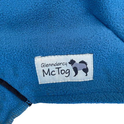 Malibu Blue - Double layer Waterproof Microfleece McTog Dog Jumper - No Sleeves