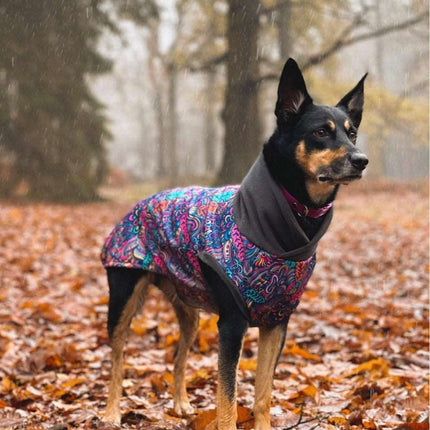 Bohemian Waterproof Microfleece McTog Dog Jumper - No Sleeves