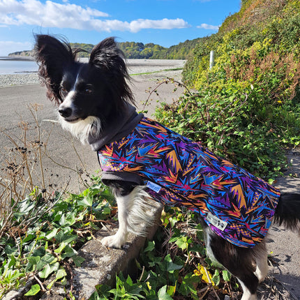 Funky Waterproof Microfleece McTog Dog Jumper - Poppers - Only Sizes 0, 2, 3 Deep, Size 4