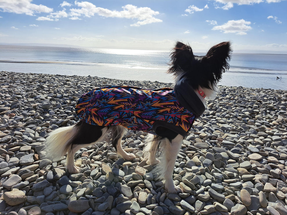 Funky Waterproof Microfleece McTog Dog Jumper - Poppers - Only Sizes 0, 2, 3 Deep, Size 4