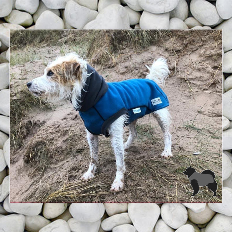 Malibu Blue - Double layer Waterproof Microfleece McTog Dog Jumper