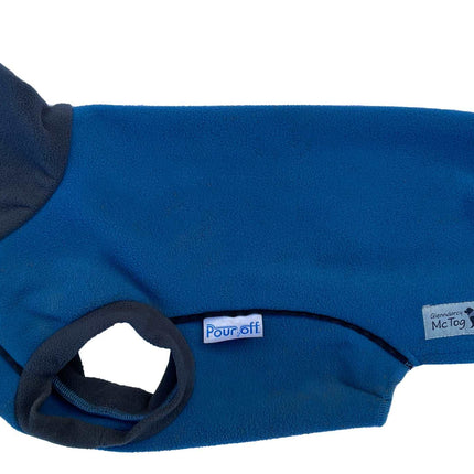 Malibu Blue - Double layer Waterproof Microfleece McTog Dog Jumper - No Sleeves