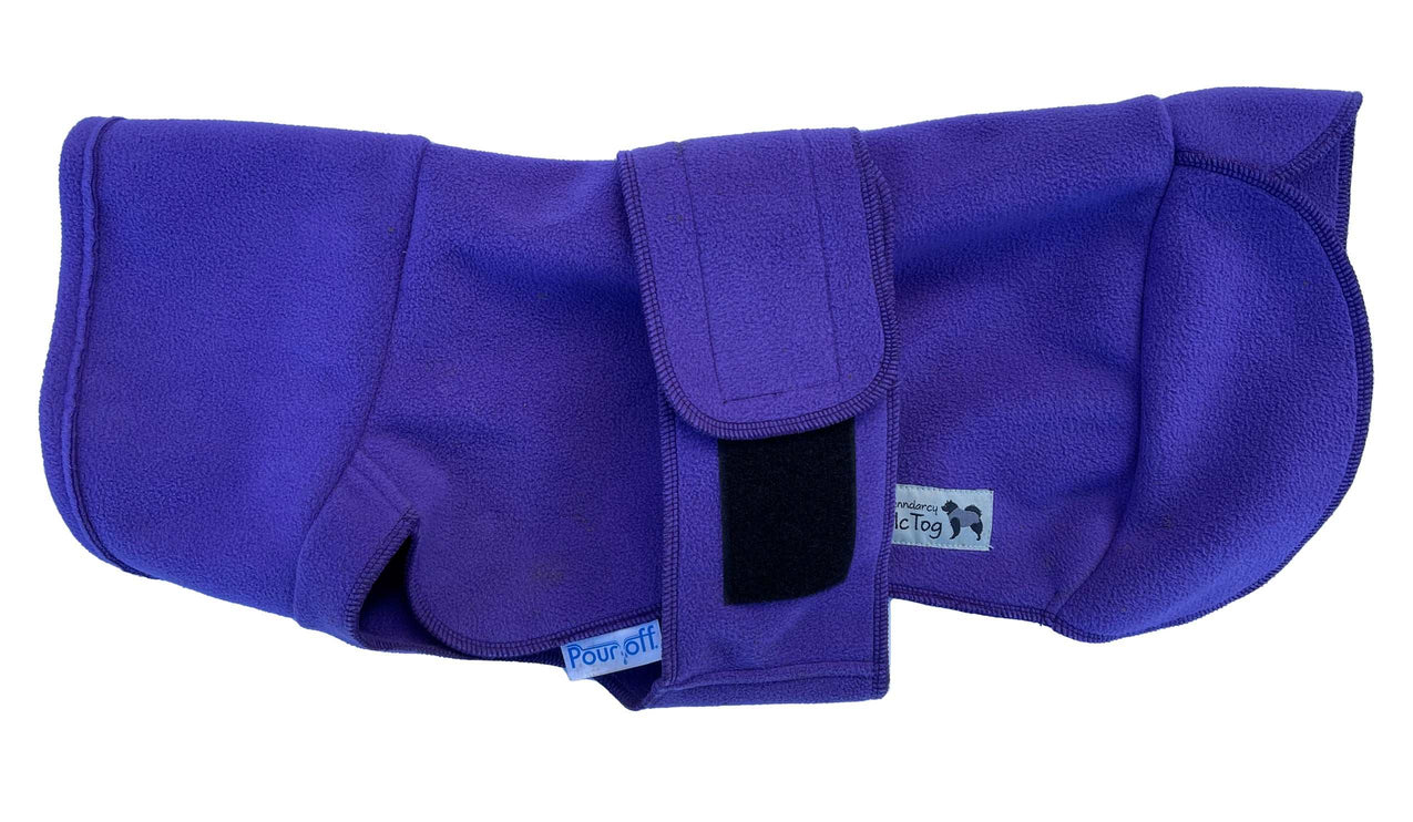 The Purple One! Waterproof Microfleece McTog Dog Jumper - Over / Under Style