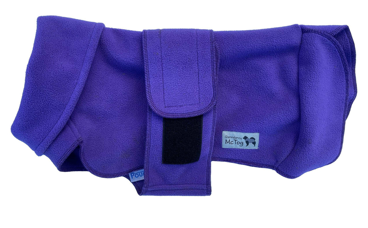 The Purple One! Waterproof Microfleece McTog Dog Jumper - Over / Under Style