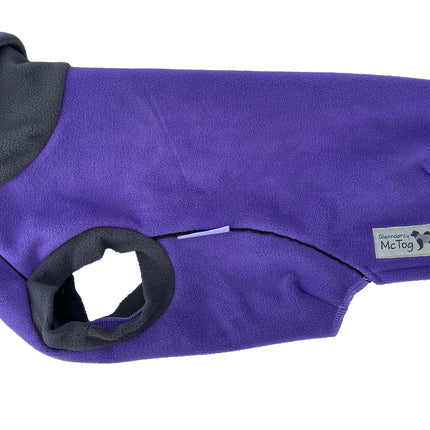 Purple Double Layer Waterproof Microfleece McTog Dog Jumper