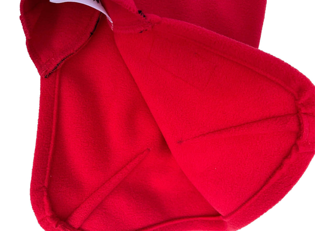 Red Double Waterproof Microfleece McTog Dog Jumper - No Sleeves