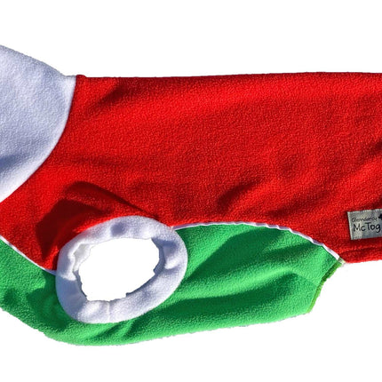 Red, Green & White Polar Fleece McTog jumper - National Colours Collection