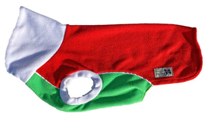 Red, Green & White Polar Fleece McTog jumper - National Colours Collection