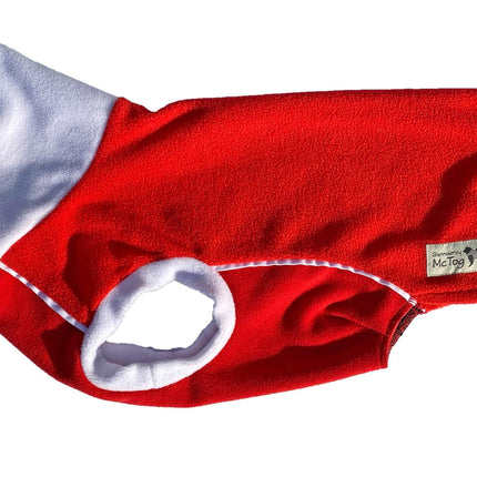Red & White Polar Fleece McTog jumper - National Colours Collection