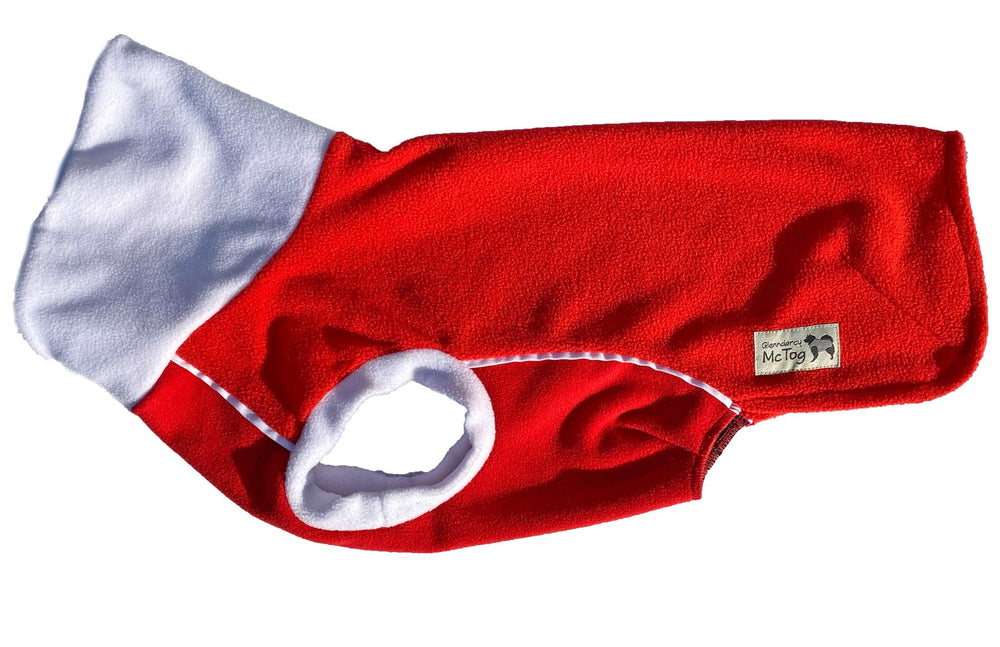 
            
                Load image into Gallery viewer, Red &amp;amp; White Polar Fleece McTog jumper - National Colours Collection
            
        