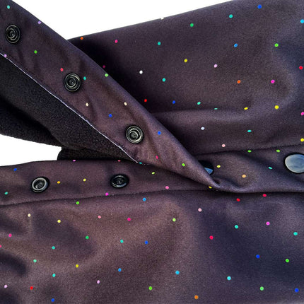 Starlight Waterproof Microfleece McTog Dog Jumper - No Sleeves - Poppers fastening