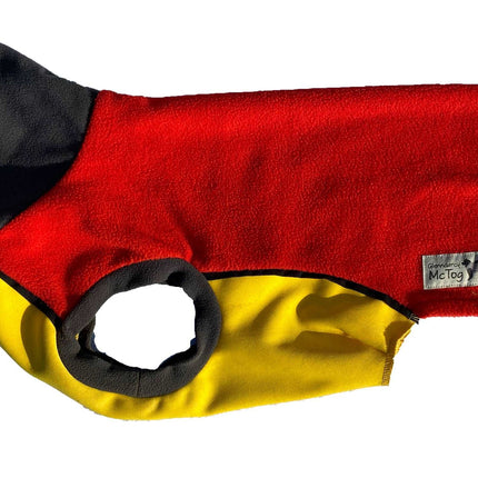 Yellow, Red and Black Polar Fleece McTog jumper - National Colours Collection